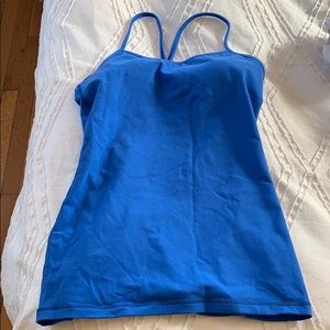 Lululemon Power Y Tank Blue
